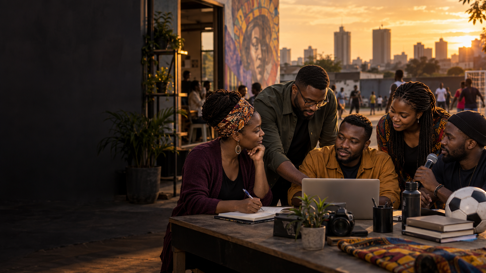 Zimbabwean entrepreneurs, creatives and community leaders collaborating
