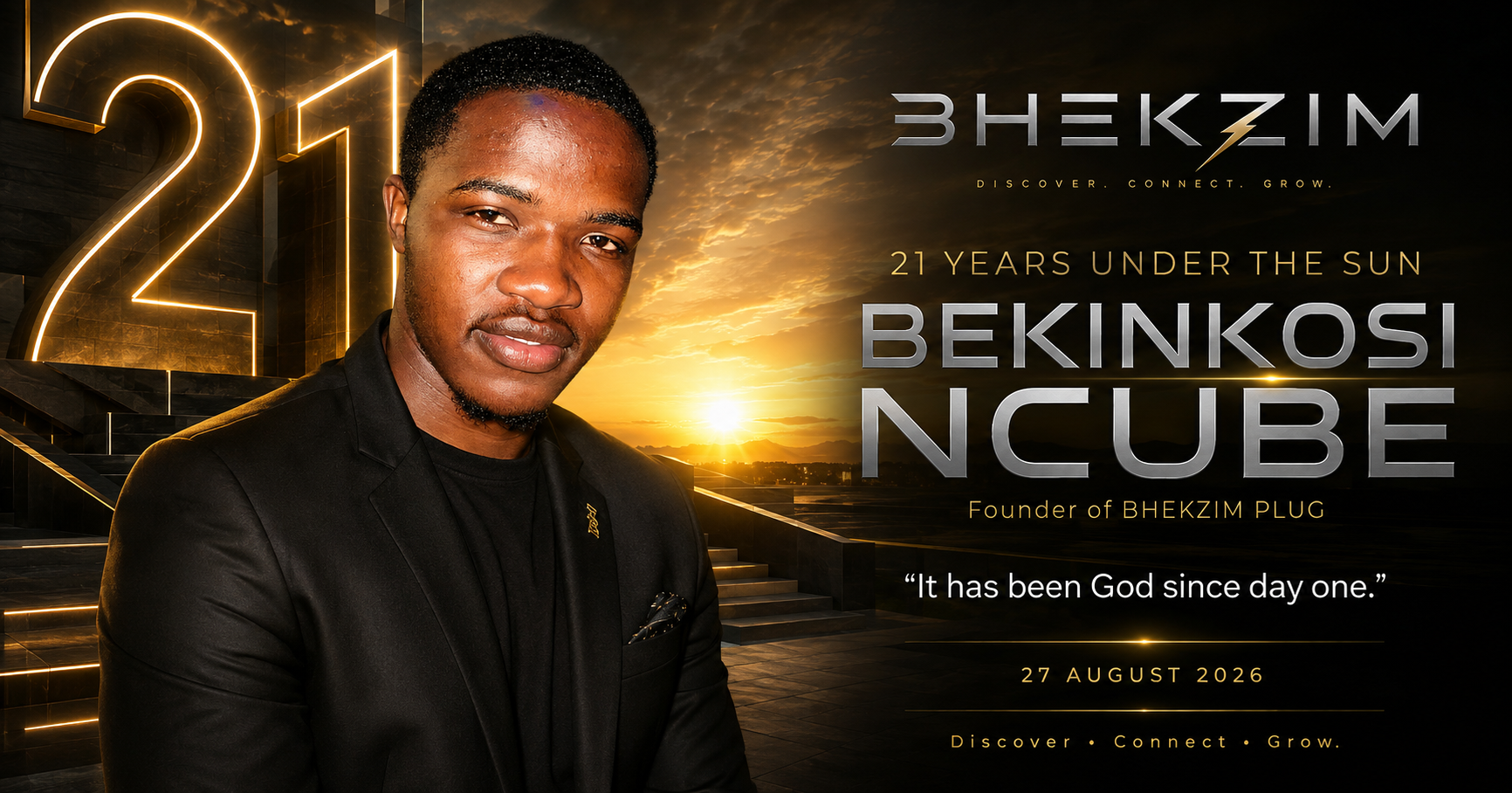 Bekinkosi Ncube celebrating 21 years under the sun as founder of BHEKZIM Plug